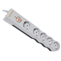 Prelungitor electric Tuncmatik TSK6134, 5 Prize, 1,5m, Alb