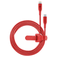 Cablu încărcare și sincronizare Cellularline Satellite MFI, USB Type-C/Lightning, 1m, Roșu