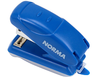 Capsator Mini N24/6 NORMA, 16 file, 50 mm, albastru, compatibil capse N24/6, capsator mic pentru scoala si birou