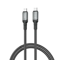 Cablu încărcare și sincronizare XO NB-Q264B, USB Type-C/USB Type-C, 2m, Negru