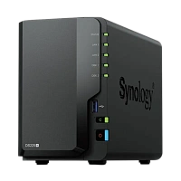 Stocare atașată la rețea SYNOLOGY DS225+, Negru