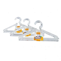 Umerase pentru hainele copiilor, DecoBella, transparente, 27cm, 6 buc