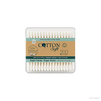 Cotton Soft ECO Betisoare igienice 200buc dreptunghi Paper stick