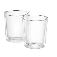 Set de pahare DeLongh DLSC318, 400 ml, 2 buc, Transparent