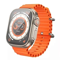 Ceas inteligent Hoco Y12 Ultra Titanium Gold — Ecran 2.03", Apeluri Bluetooth, Protecție IP67, Moduri Sport