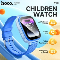 Ceas Smart pentru Copii Hoco Y101 Blue cu GPS și 4G (Nano-SIM)