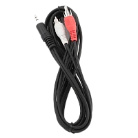 Cablu audio Cablexpert CCA-458-2.5M, 3.5mm 3-pin (M) - 2x RCA (M), 2,5m, Negru