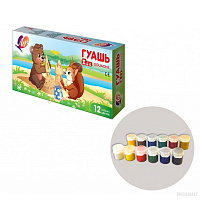 Guasi ZOO 12 cul 15ml 250gr bloc 20с 1356-08 Луч