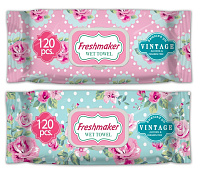 Servetele umede Freshmaker Vintage 120 buc cu capac