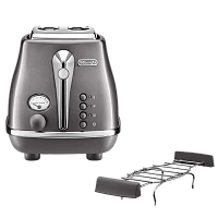 Toaster DeLonghi CTOT 2103 GY, Icona Metallics