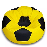 BeanBag Minge marimea M, culoarea galben cu negru din ecopiele