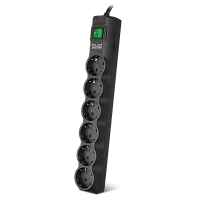 Prelungitor electric SVEN SF-06E-16, 6 Prize, 5m, Negru