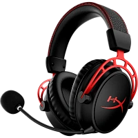 Căști gaming HyperX Cloud Alpha Wireless, Fără fir, Negru/Rosu