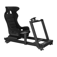 Scaun Gaming Lumi LRS16-BS04, Textil, Negru