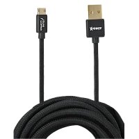 Cablu încărcare și sincronizare Xpower Micro-USB Cable, Nylon, 2m, USB Type-A/micro-USB, 2m, Negru