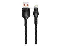 Cablu încărcare și sincronizare XO NB55, USB Type-A/Lightning, 1m, Negru