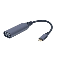 Adaptor Video Cablexpert A-USB3C-VGA-01, USB Type-C (M) - VGA D-Sub (F), 0,15m, Gri