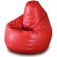 Fotoliu Bean Bag pară mărimea L din ecopiele MAX culoarea roșie