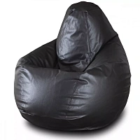 Fotoliu Bean Bag pară mărimea L din ecopiele MAX culoarea neagră