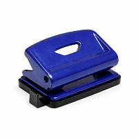 Perforator metalic Scholz 8 cm, capacitate 12 file, 2 gauri, perforator birou compact, albastru