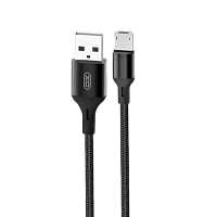 Cablu încărcare și sincronizare XO NB143, USB Type-A/micro-USB, 2m, Negru