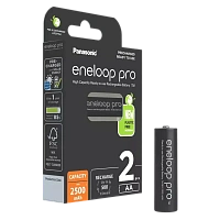 Baterii Panasonic BK-3HCDE/2CP, AA, 2500mAh, 2 buc.