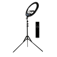 Lampă circulară Selfie Ring Light HQ-18S, Negru